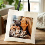 Tote Bag Meilleur Cool moderne jamais Stitch Photo pour ani<br><div class="desc">Ce design simple et moderne est composé de typographie serif et cursive et ajouter une photo personnalisée de vos marionnettes</div>