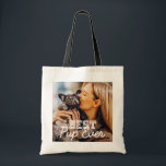 Tote Bag Meilleur Cool moderne jamais Stitch Photo pour ani<br><div class="desc">Ce design simple et moderne est composé de typographie serif et cursive et ajouter une photo personnalisée de vos marionnettes</div>