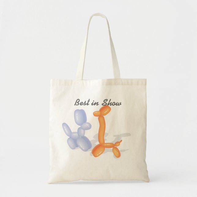 Tote Bag Meilleur en show avec des chiens de ballon drôle (Devant)