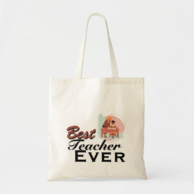 Tote Bag Meilleur Enseignant  (Devant)