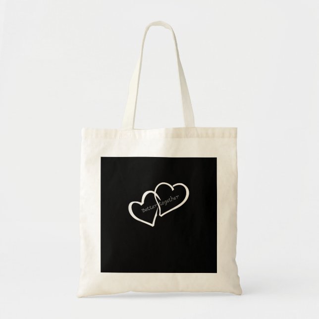 Tote Bag Meilleur ensemble Relation à distance Moderne  (Devant)