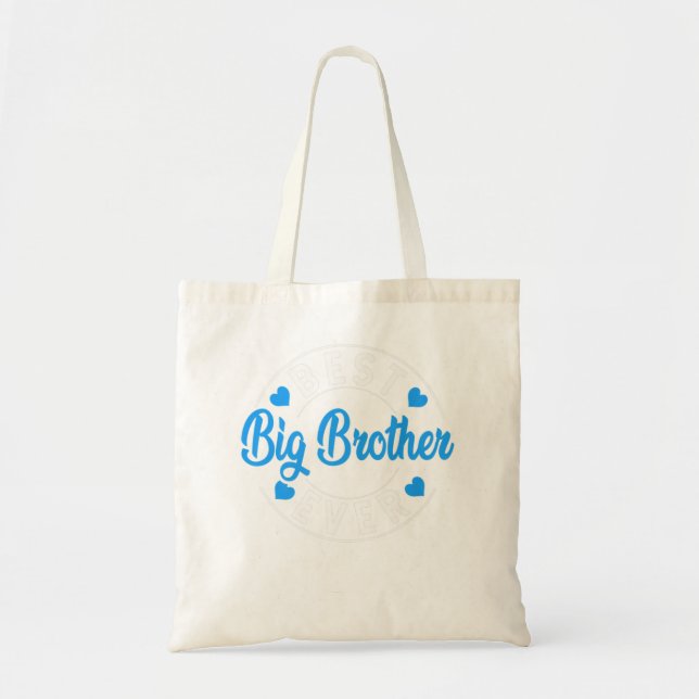 Tote Bag Meilleur Grand Frère Jamais Rétro Papa Drôle Papa  (Devant)