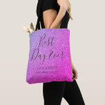 Tote Bag Meilleur Jour Jour Élégant violet et rose<br><div class="desc">Best Day Ever Mariage Modern Girly Sparkle et Parties scintillant Purple et Pink Party Sag qui sont parfaits pour un Mariage extraordinaire ou un cadeau de Fête des mariées. Ce sac de fête est parfait pour un cadeau Mariage de Fête des mariées. Si vous avez besoin d'autres articles correspondants, veuillez...</div>