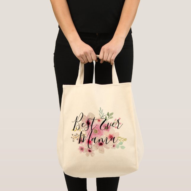 Tote Bag Meilleur Jour MAMA - Jour des mères florales Cadea (Devant (produit))