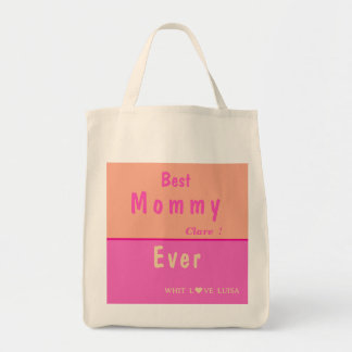 TOTE BAG MEILLEUR MOM PERSONNALISÉ JAMAIS ROSE &ROSE