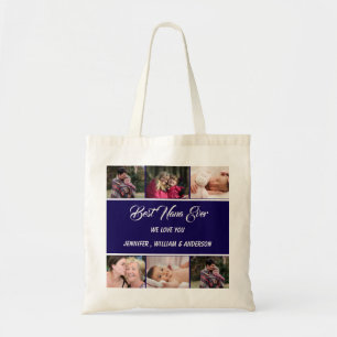 Tote Bag Meilleur Nana Ever Petits-Enfants Photo Nom