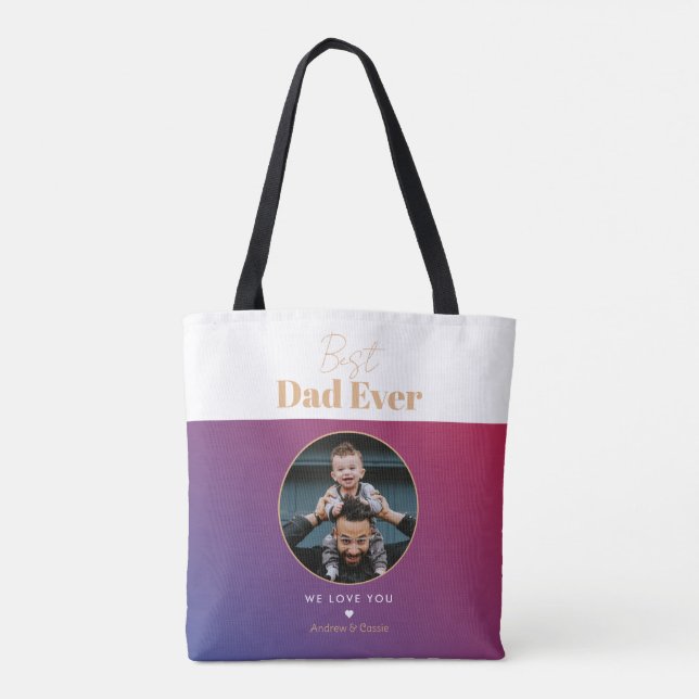 Tote Bag Meilleur papa (Dos)