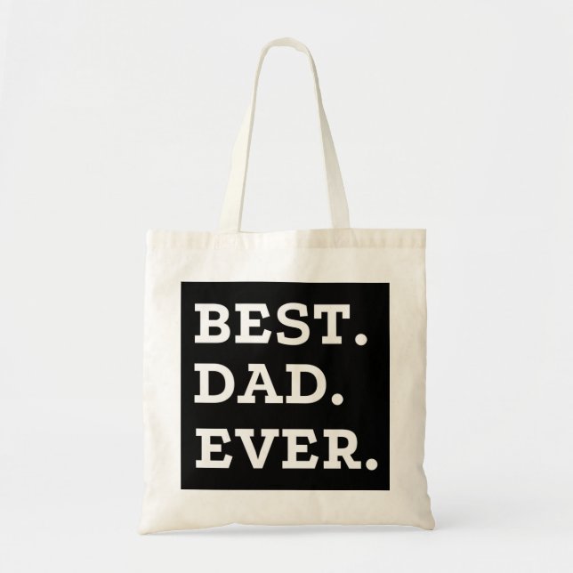 Tote Bag Meilleur papa jamais (Devant)