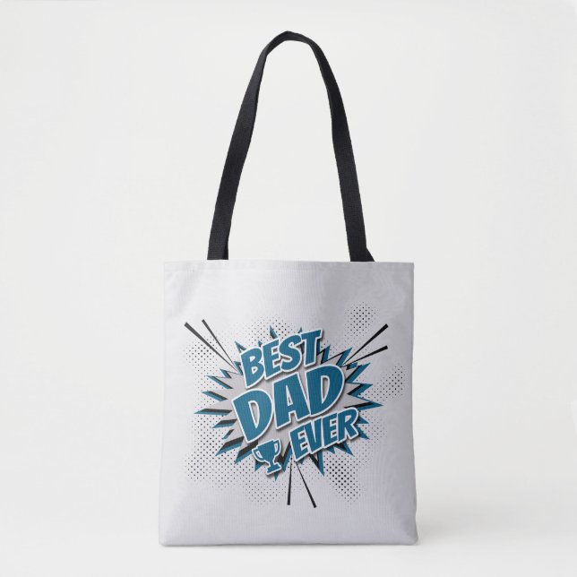 Tote Bag Meilleur papa jamais (Devant)