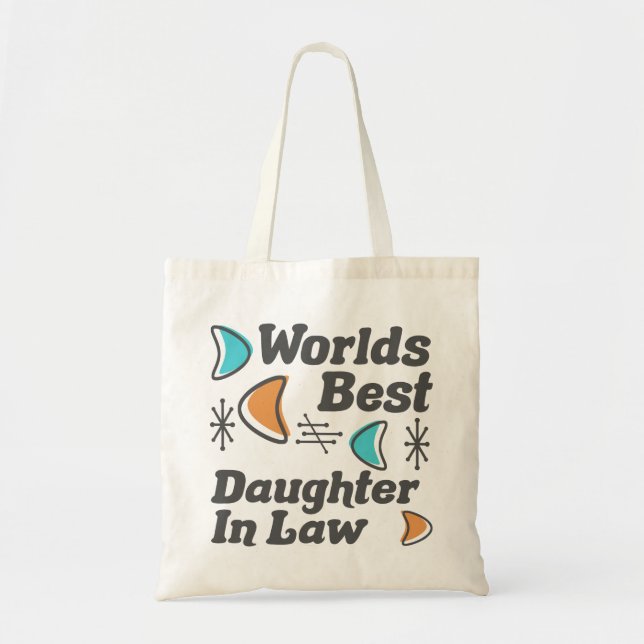 Tote Bag Meilleur Rétro De Belle-Fille (Devant)