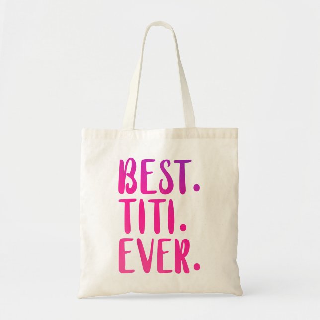 Tote Bag Meilleur Titi Jamais Tante Cadeau Pink Idée Femmes (Devant)