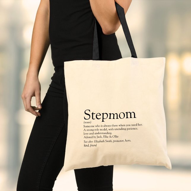 Tote Bag Meilleure Belle-Mère du Monde Définition (World's Best Ever Stepmom Stepmother Definition Tote Bag)