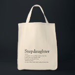 Tote Bag Meilleure définition de Stepgirl jamais connue au<br><div class="desc">Personalise for your special stepdaughter or hijastra to create a unique gift. A va parfaitement à l'émission de cette aubaine,  c'est le jour de la livraison. Conçu par Thisnotme ©</div>