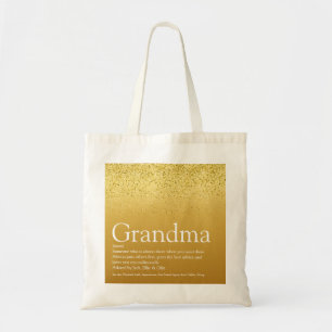 Tote Bag Meilleure Grand-Mère, Définition Grand-mère Paille