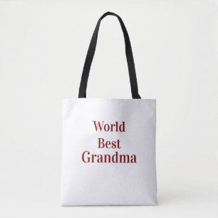 Tote Bag Meilleure grand-mère du monde grands-parents grand