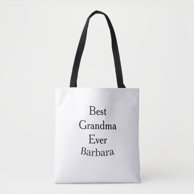 Tote Bag Meilleure grand-mère jamais nom date simple fête d (Devant)