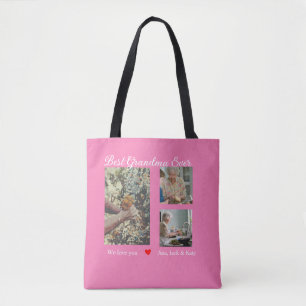 Tote Bag Meilleure grand-mère jamais photo collage nous vou