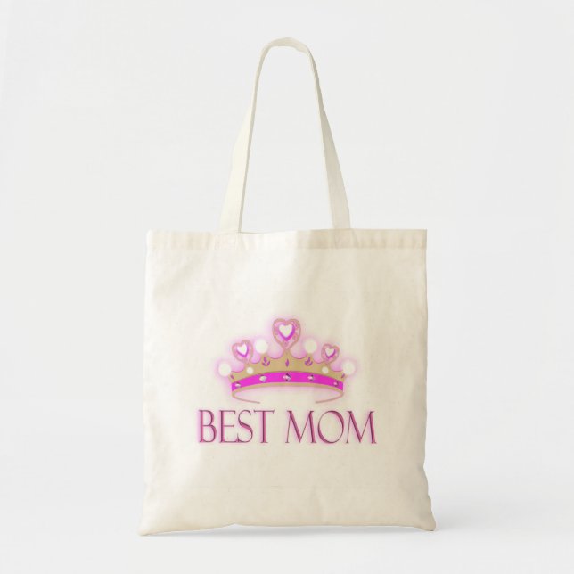 Tote Bag Meilleure maman couronne (Devant)