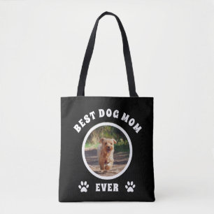 Tote Bag Meilleure maman de chien jamais personnalisée Phot