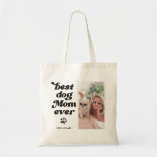 Tote Bag Meilleure maman de chien jamais Photo et texte per