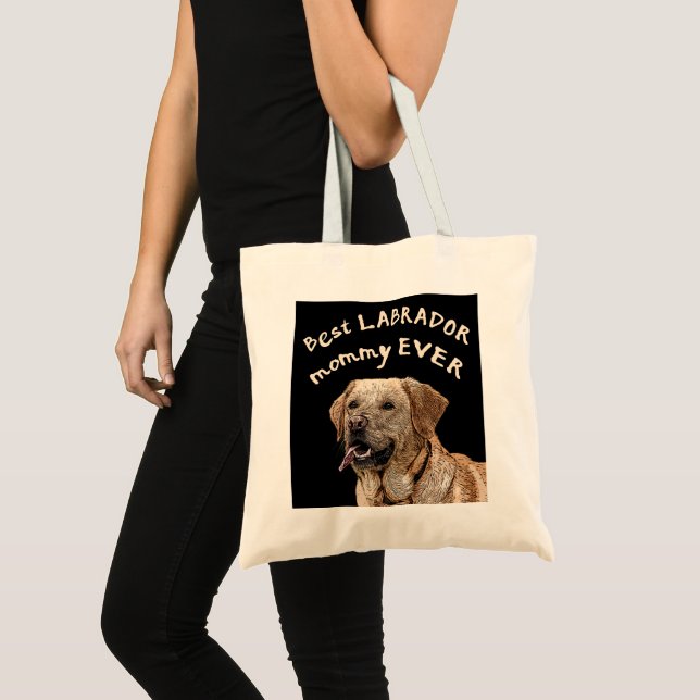 Tote Bag Meilleure maman du Labrador (Devant (produit))