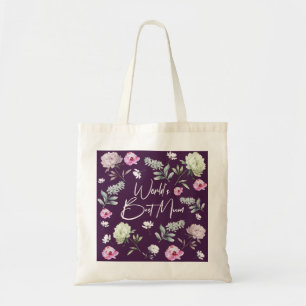 Tote Bag Meilleure maman du monde floral