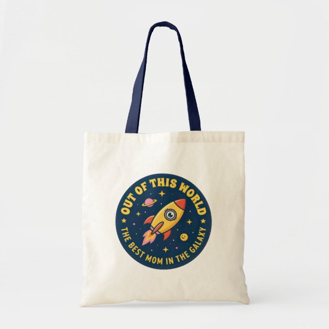 Tote Bag Meilleure Maman Fusée Maman Anniversaire Fête des  (Devant)