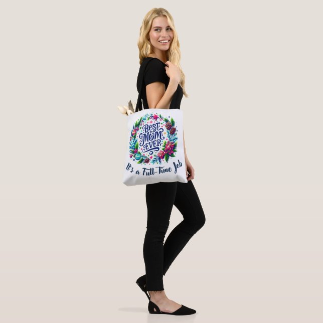 Tote Bag Meilleure maman jamais (Sur le modèle)