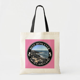 Tote Bag Meilleure maman jamais bleu océan Atlantique Rocky