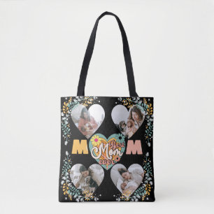 Tote Bag Meilleure maman Jamais Multi Heart forme Photo