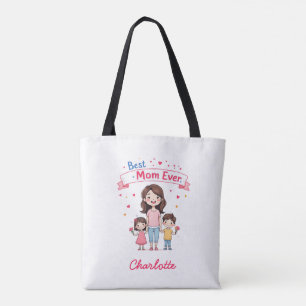 Tote Bag Meilleure maman jamais Sentimental Personnalisé