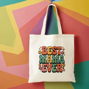 Tote Bag Meilleure maman jamais Vintage script rétro Fête d