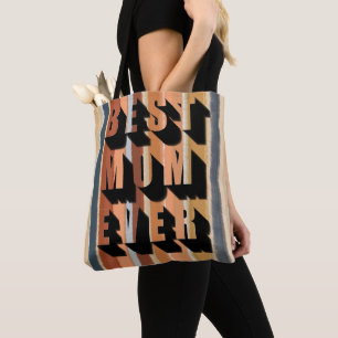 Tote Bag Meilleure maman Jour typographie audacieuse les an