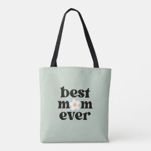 Tote Bag Meilleure Maman Sage Vert Fête des Mères