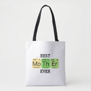 Tote Bag Meilleure Mère de Tous les Temps Tableau Périodiqu