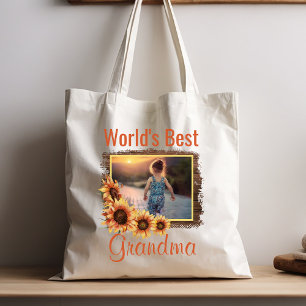 Tote Bag Meilleure photo de grand-mère au monde