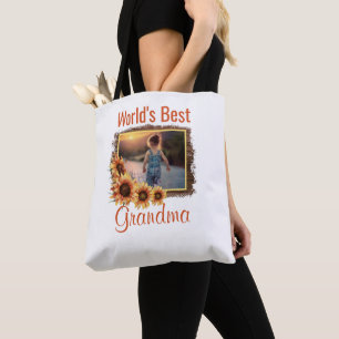 Tote Bag Meilleure photo de grand-mère au monde