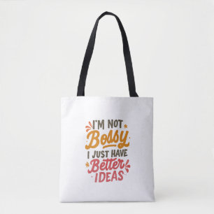 Tote Bag Meilleures idées – Citation drôle de pouvoir fémin