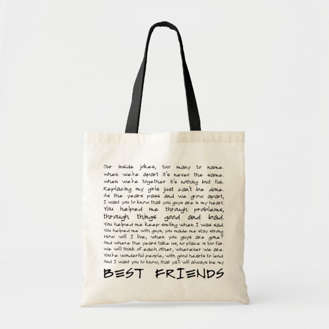 Tote Bag Meilleurs amis (Devant)