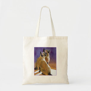 Tote Bag Meilleurs amis, chats siamois