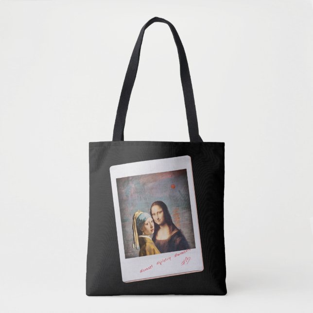 Tote Bag Meilleurs Amis, Mona Lisa - Da Vinci (Devant)