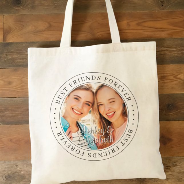 Tote Bag Meilleurs amis pour toujours BFF Simple Photo mode (Créateur téléchargé)