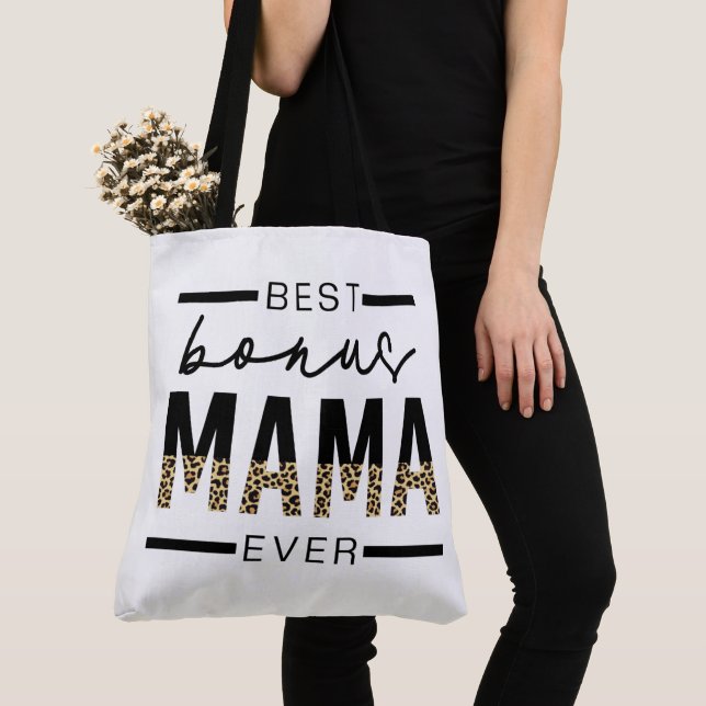 Tote Bag Meilleurs cadeaux Bonus Mama Ever pour Stepmaman (De près)