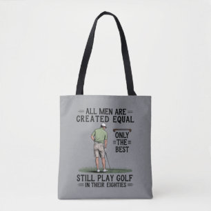 Tote Bag Meilleurs hommes jouent au golf Eighties Drôle de 