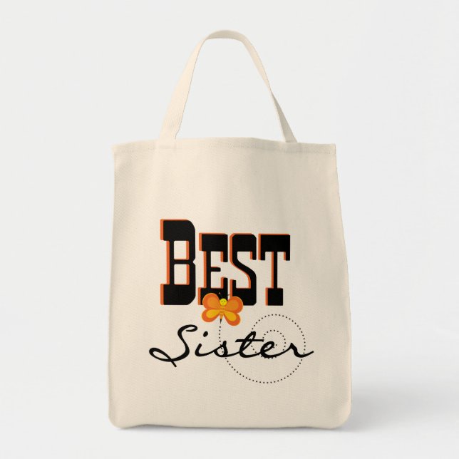 Tote Bag Meilleurs T-shirts et cadeaux de Soeurs (Devant)