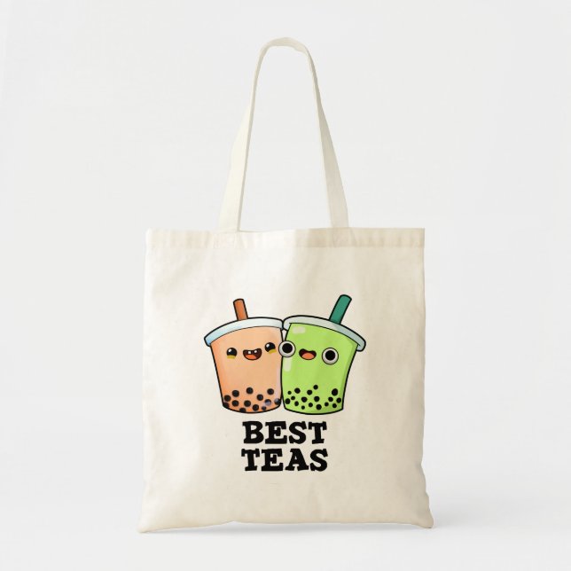 Tote Bag Meilleurs Thés Drôle Besoins Boba Tea Pun (Devant)