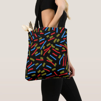 Tote Bag mélange de couleurs avec du noir
