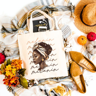 Tote Bag Melanin - Black Girl Art