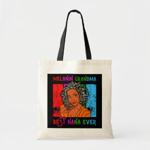 Tote Bag Melanin Grandma Best Nana Jour des Mères