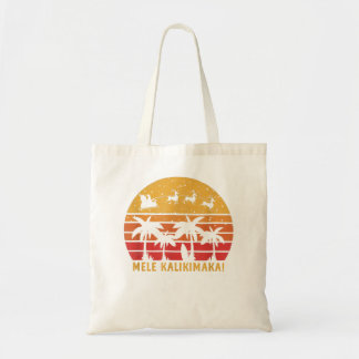Tote Bag Mele Kalikimaka Retro Hawaii Famille de Noël Va